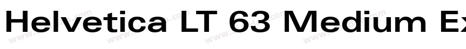 Helvetica LT 63 Medium Extended字体转换